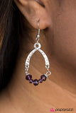 Whimsically Whimsy - Purple Paparazzi  Earrings