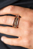 Desperately CHIC-ing Attention - Copper Paparazzi   Ring