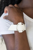 Simply Stylish - White  Paparazzi  Bracelet