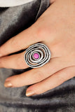 Colorfully Chaotic - Purple Paparazzi  Ring