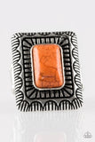 Tumbleweed Deserts - Orange Paparazzi Ring