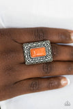 Tumbleweed Deserts - Orange Paparazzi Ring