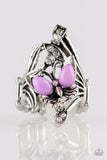 Beautiful In Butterflies - Purple Paparazzi  Ring