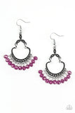 Babe Alert - Purple Paparazzi  Earrings