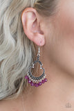 Babe Alert - Purple Paparazzi  Earrings