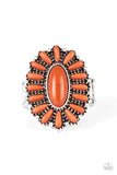 Cactus Cabana - Orange Paparazzi  Ring