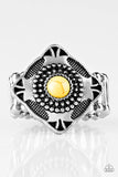 Four Corners Fashion - Yellow Paparazzi Ring