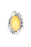 Sedona Sunset - Yellow Paparazzi  Ring