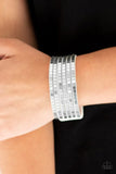 Disco Dazzle ~ White Paparazzi Bracelet