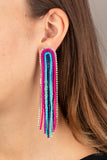 Let There BEAD Light - Multi Paparazzi  Post Earrings