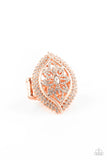 Paparazzi ♥ Glammed Up Gardens - Copper Paparazzi  Ring