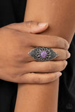 Wildly Wallflower - Purple Paparazzi  Ring