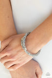 Roll Out The Glitz - Silver Paparazzi  Bracelet