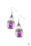 Eastern Essence - Purple Paparazzi  Earrings