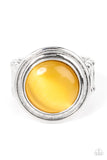 Laguna Luminosity - Yellow Paparazzi Ring