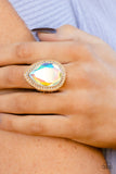 Illuminated Icon - Gold Paparazzi  Ring