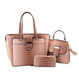 Le Miel _ 3 PC Vegan Purse (Blush)