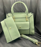 Fashion Large Capacity Bag Portable Shoulder Bag w/ hand held bag ~ Green