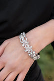 Cheers to the Future Mrs. White Paparazzi  Bracelet -