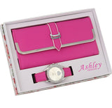 Ashley Princess Pink Wallet W/ Pink Watch Gift Set