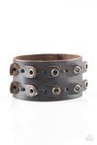 Port Side - Paparazzi Brown Leather Bracelet