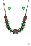 Pacific Paradise - Green ~ Paparazzi  Necklace