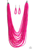 Rio Rainforest Pink Paparazzi Seed Bead Necklace