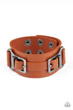 Scout It Out  Brown Paparazzi Leather Bracelet