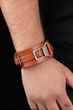 Scout It Out  Brown Paparazzi Leather Bracelet