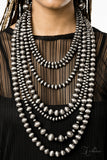 INSTINCT ~ 2019 Paparazzi Zi Collection (Vintage) Gunmetal Cat Eye Beads Necklace