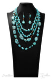 THE MONICA ~ 2019 Paparazzi Zi Collection ~ Signature Series ~ (Vintage) Turquoise Stone Necklace