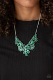 Paparazzi Bohemian Banquet Green Necklace