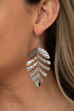 Palm Lagoon - Silver Paparazzi Earrings