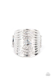 Crystal Corsets - White Paparazzi Ring