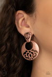 Industrial Eden - Copper Paparazzi Clip-On Earrings