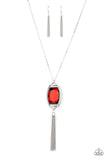 Timeless Talisman - Red  Paparazzi Long Necklace