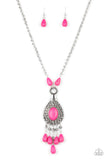 Cowgirl Couture - Pink  Paparazzi Long Necklace