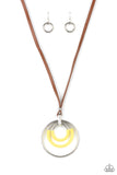 Hypnotic Happenings - Yellow Paparazzi Necklace