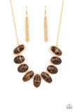 Elliptical Episode - Brown  Paparazzi Necklace