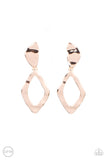 Industrial Gallery - Rose Gold Paparazzi Clip On Earrings