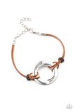 Choose Happy - Brown Paparazzi Urban Bracelet