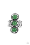 Peaceful Paradise - Green Paparazzi Ring