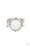 Dreamy Dunes - White  Paparazzi Ring