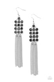 Tasteful Tassel - Black  Paparazzi Tassel Earrings