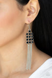 Tasteful Tassel - Black  Paparazzi Tassel Earrings