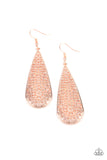 Posy Pasture - Rose Gold Paparazzi Tear Drop Earrings