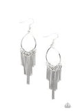 Mood Swing - Silver Paparazzi Earrings