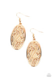 High Tide Terrace - Gold Paparazzi Accessories Earrings