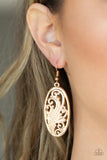 High Tide Terrace - Gold Paparazzi Accessories Earrings