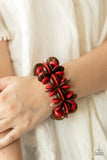 Caribbean Canopy - Red ~Paparazzi  Bracelet